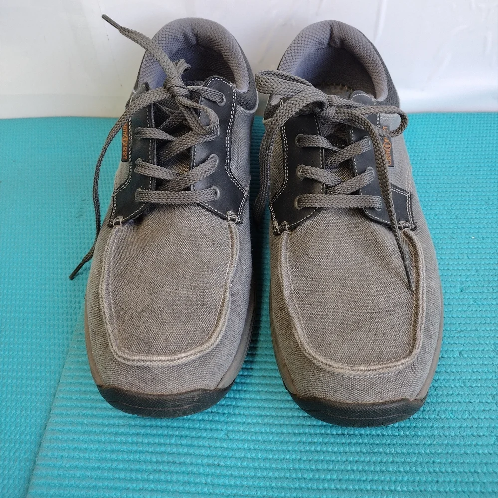 Orthofeet Shoes Men's Orthopedic Porto Canvas Loafer Sz 13 NO INSOLES
